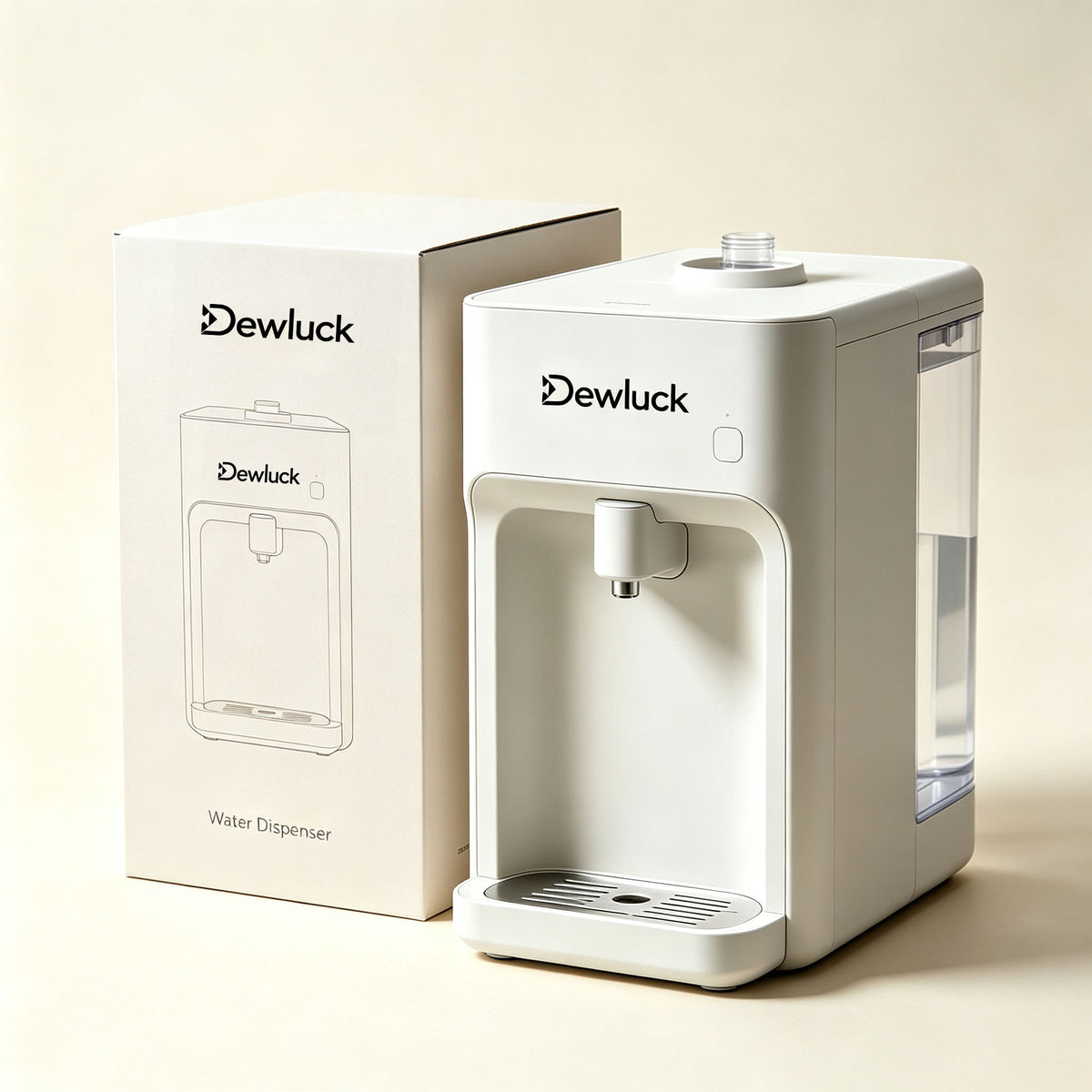 Dewluck Desktop Water Dispenser, Space‑Saving Countertop Drinking Water Machine for Apartment, Office & Bedroom