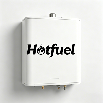 Hotfuel Tankless Gas Water Heater, Instant On Demand Hot Water Heater, Energy Efficient Wall Mount Water Heater with Temperature Control, Compact Tankless Water Heater for Residential Home Bathroom Kitchen