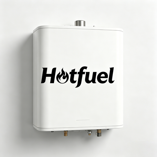 Hotfuel Tankless Gas Water Heater, Instant On Demand Hot Water Heater, Energy Efficient Wall Mount Water Heater with Temperature Control, Compact Tankless Water Heater for Residential Home Bathroom Kitchen