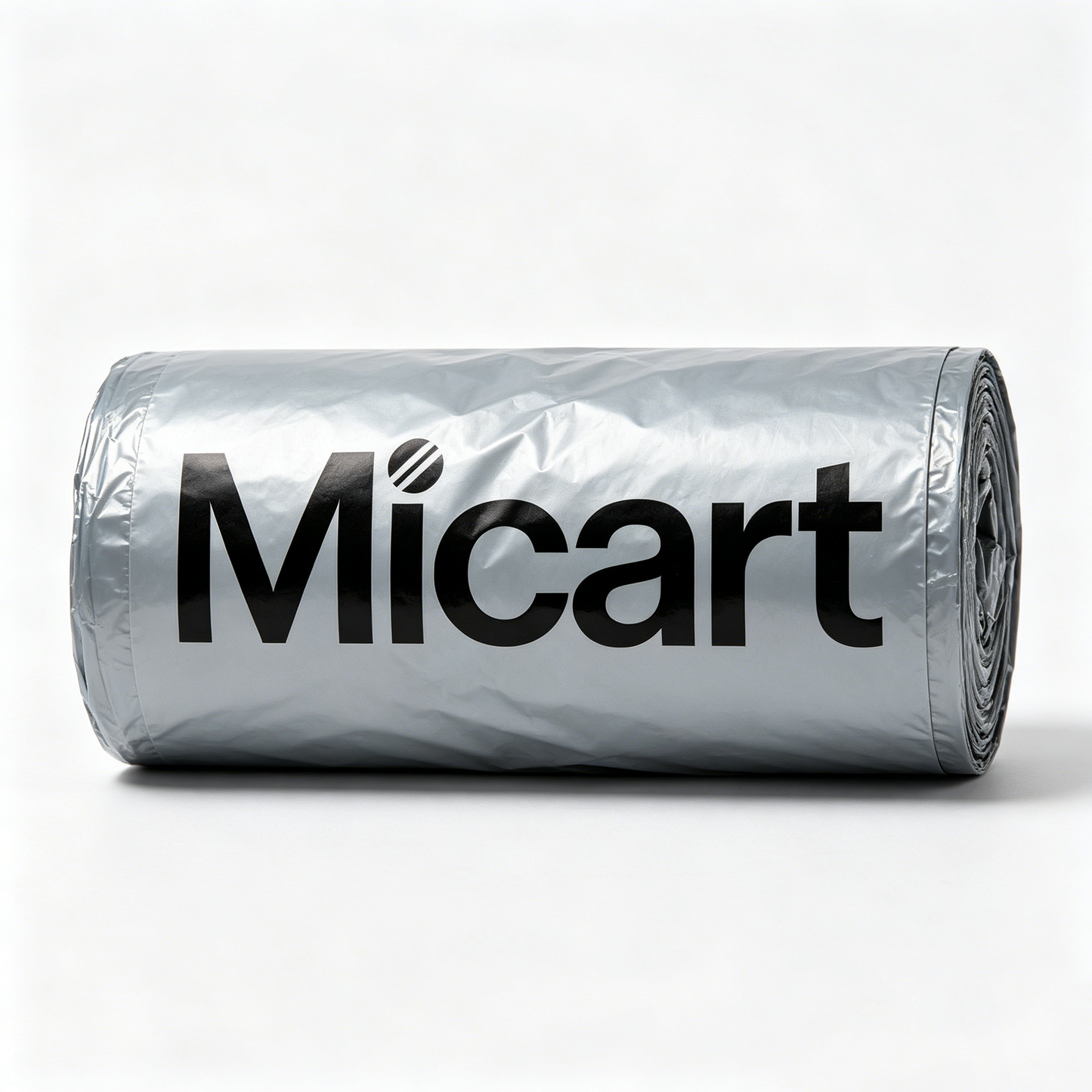 Micart Silver Heavy Duty Trash Bags, 50 Count Per Roll, Thick Leakproof Garbage Bags, Multipurpose Disposable Refuse Bags for Kitchen Bathroom Office Household Cleaning