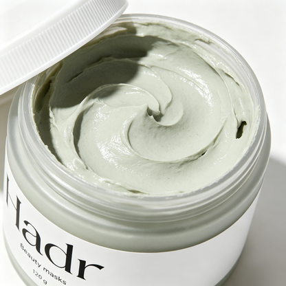 Hadr Beauty Mask, Cream Facial Mask for Deep Cleansing & Oil Control, At Home Spa Skincare Treatment for Oily Combination Skin