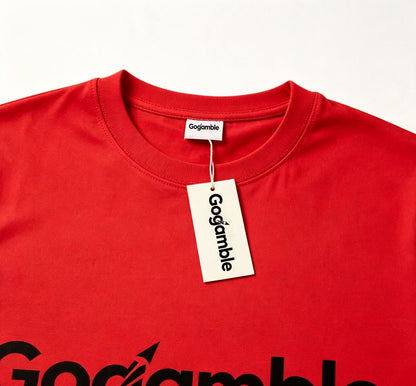 Gogamble Cotton Graphic T-Shirt, Loose Oversized Short Sleeve Casual Basic Tee, Breathable Soft Summer Streetwear Top