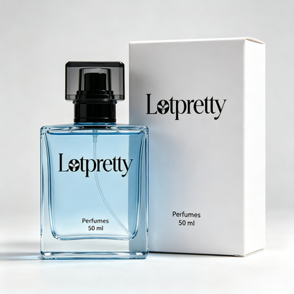 Lotpretty Men's Eau de Toilette, Fresh Aquatic Long Lasting Cologne for Men, Light Blue Ocean Scent Daily Wear Perfume
