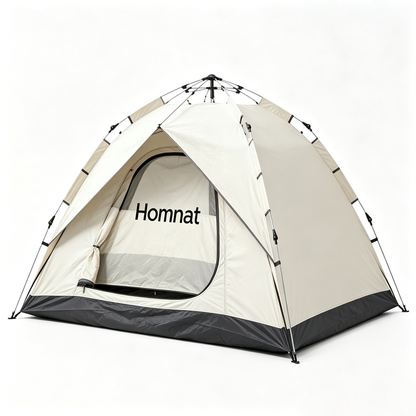 Homnat Automatic Pop Up Camping Tent for 2-3 People, Waterproof Windproof Lightweight Dome Tent, Portable Outdoor Backpacking Tent with Storage Box