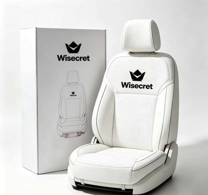 Wisecret Car Seat Covers, Premium Faux Leather Vehicle Seat Cushions, Full Wrap Protector for Auto Seats