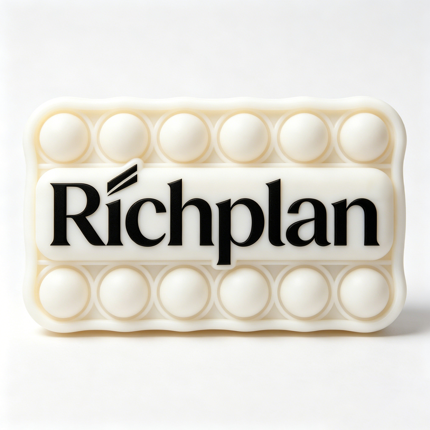 Richplan Pop Fidget Squeeze Toy, Silicone Stress Relief Pop Toy, Reusable Push Bubble Sensory Toy for Kids & Adults, Portable Anxiety Relief Fidget Toy for Office, School & Travel