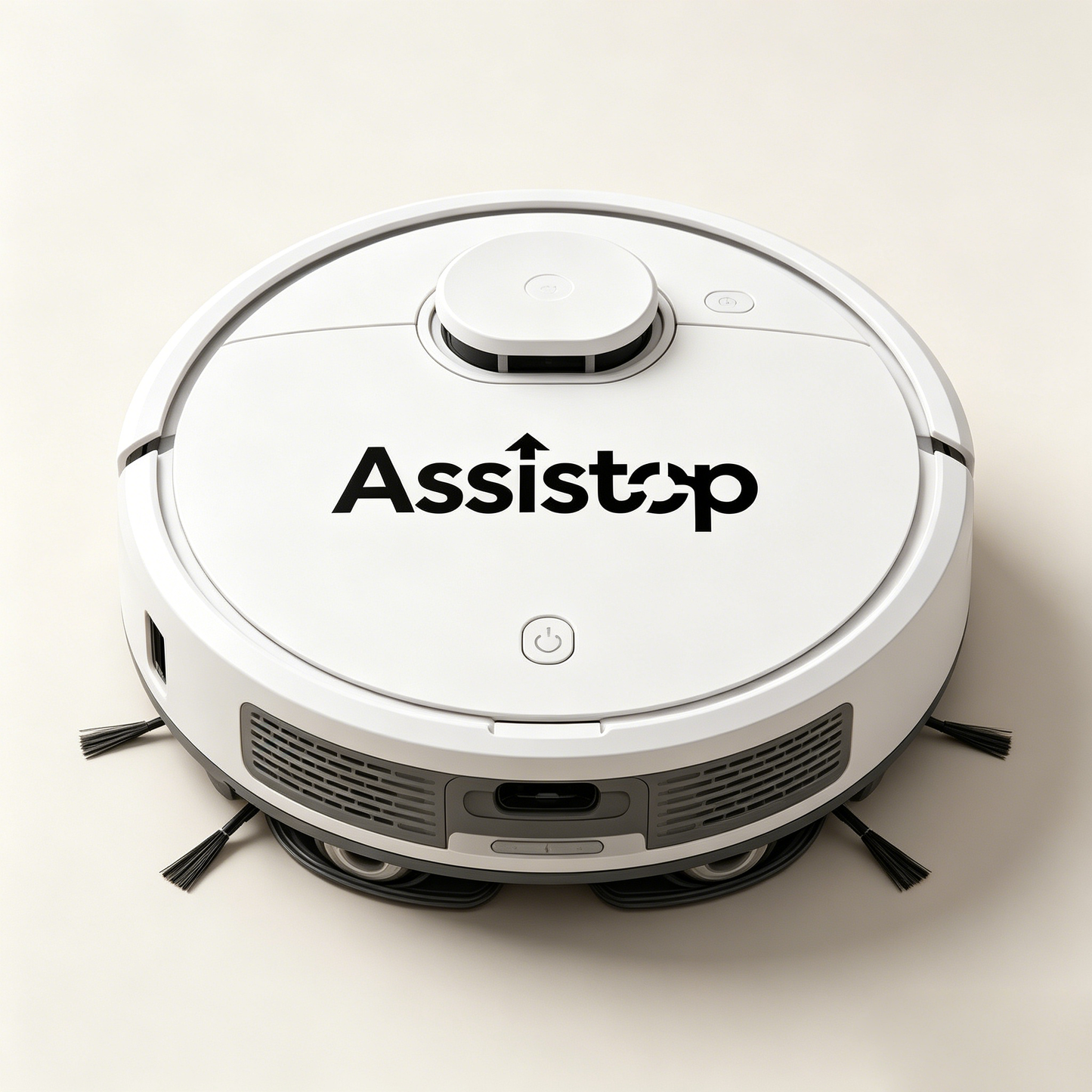 Assistop Robot Vacuum Cleaner, Automatic Self-Charging Robotic Sweeper with Strong Suction, Anti-Collision Sensor, Ideal for Hardwood Floors, Pet Hair, Carpets, Quiet Household Floor Cleaning Robot