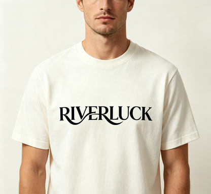 RIVERLUCK Short Sleeve T-Shirt Stretch Soft Cotton Elegant Minimalist Loose Casual Daily Basic Tee