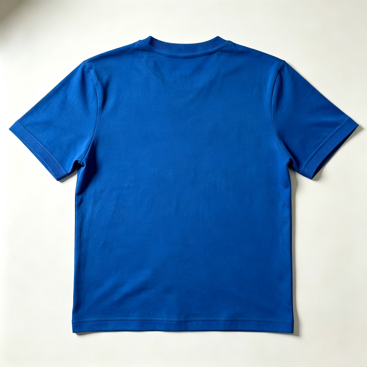 Regalsay Vibrant Royal‑Blue Relaxed‑Fit Basic Short Sleeve T‑Shirt