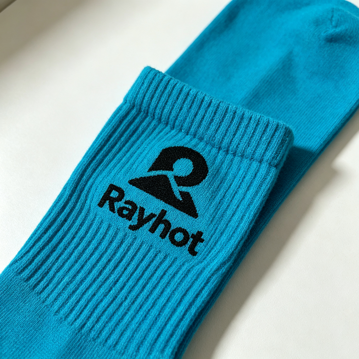 Rayhot Casual Crew Socks 5‑Pack, Soft Breathable Cotton Mid Calf Socks, Fashion Non‑Slip Everyday Athletic Socks for Men & Women