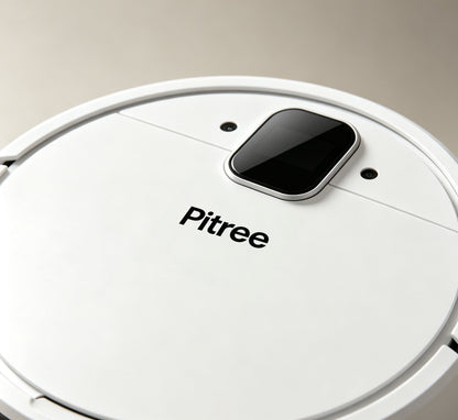 Pitree Robot Vacuum Cleaner, Strong Suction, Quiet Automatic Robotic Vacuum, Self‑Charging, Multiple Cleaning Modes for Hardwood Floor, Carpet, Pet Hair