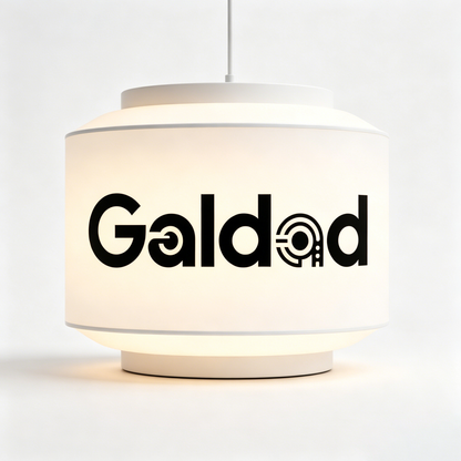 【Galdad Cylindrical Logo Pendant Lamp】—— Ideal Blend of Soft Lighting & Minimalist Decor