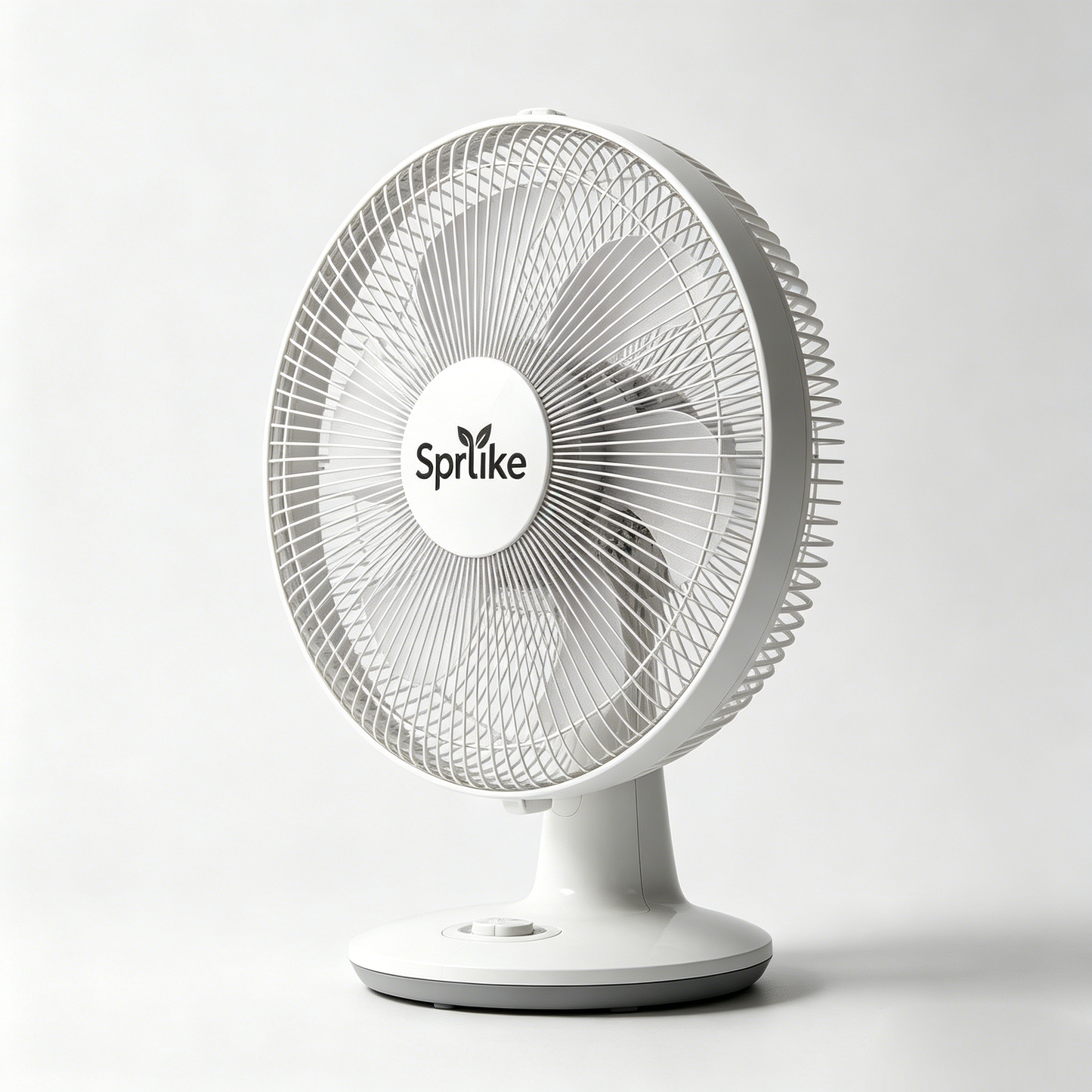 Sprlike Table Electric Fan, 6 Blades Quiet Adjustable Desk Fan, 3 Speed Control Tiltable Personal Cooling Fan for Bedroom Office Dorm Home