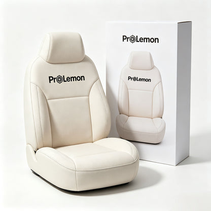 ProLemon Car Seat Covers, Premium Faux Leather Automotive Seat Protectors, Universal Fit Vehicle Seat Cushions for Sedan SUV Truck, Comfortable Auto Seat Covers