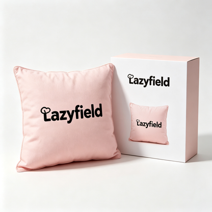 Lazyfield Soft Square Throw Pillow, Comfort Decor Accent Cushion for Couch, Sofa, Bedroom & Living‑Room Home Decoration