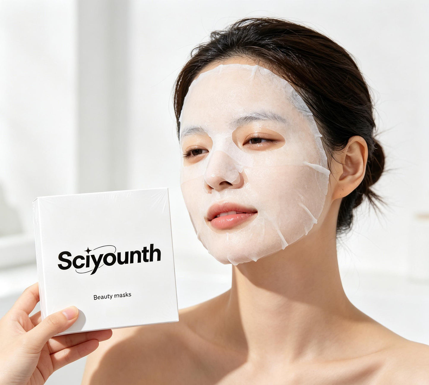 Sciyounth Hydrating Formula Facial Sheet Mask, Deep Moisturizing Soothing Face Mask for Dry Sensitive Skin, Repair Skin Barrier Brighten Dull Complexion