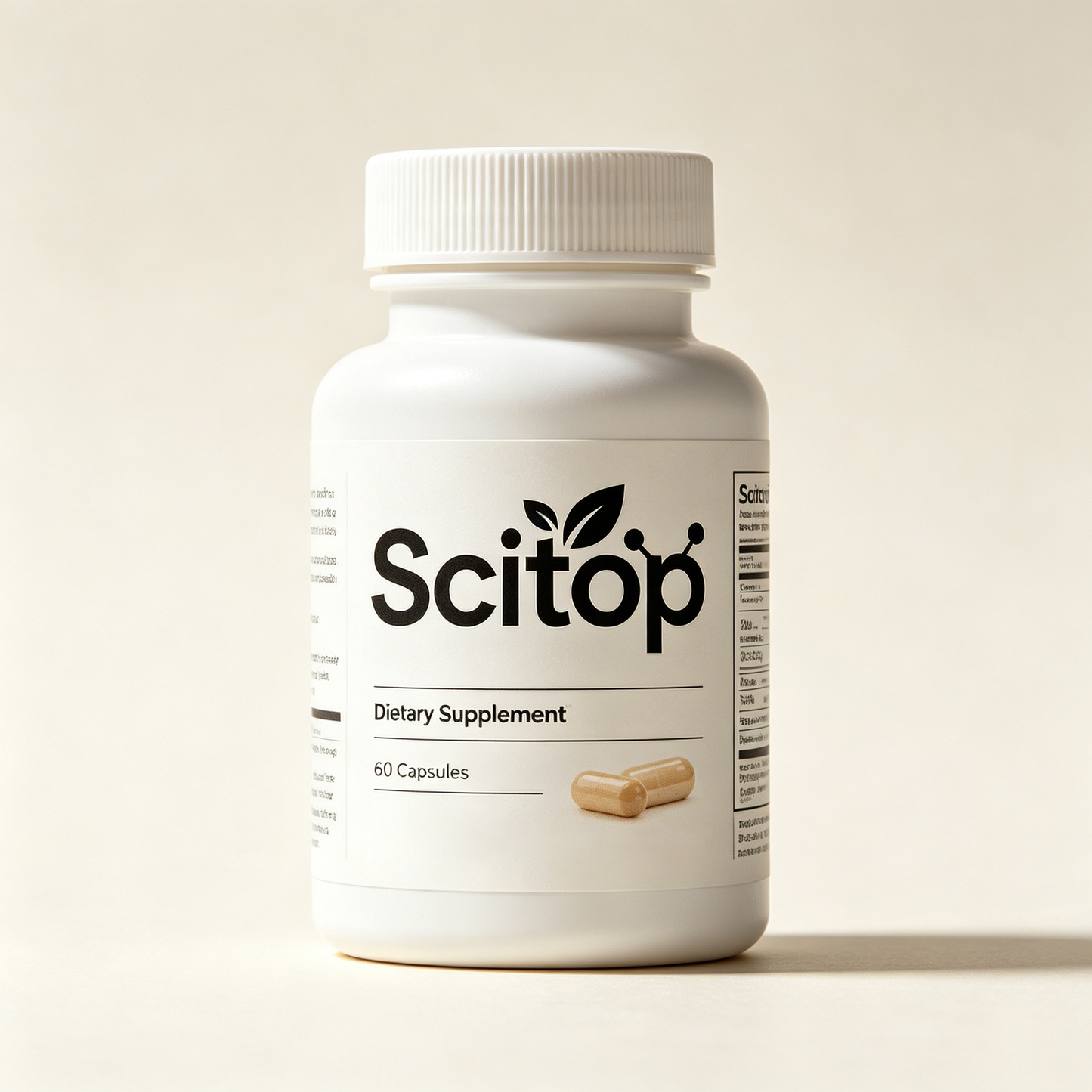 Scitop Natural Adult Daily Wellness Dietary Supplement, Gentle Stomach-Friendly Plant Nutrient Capsules