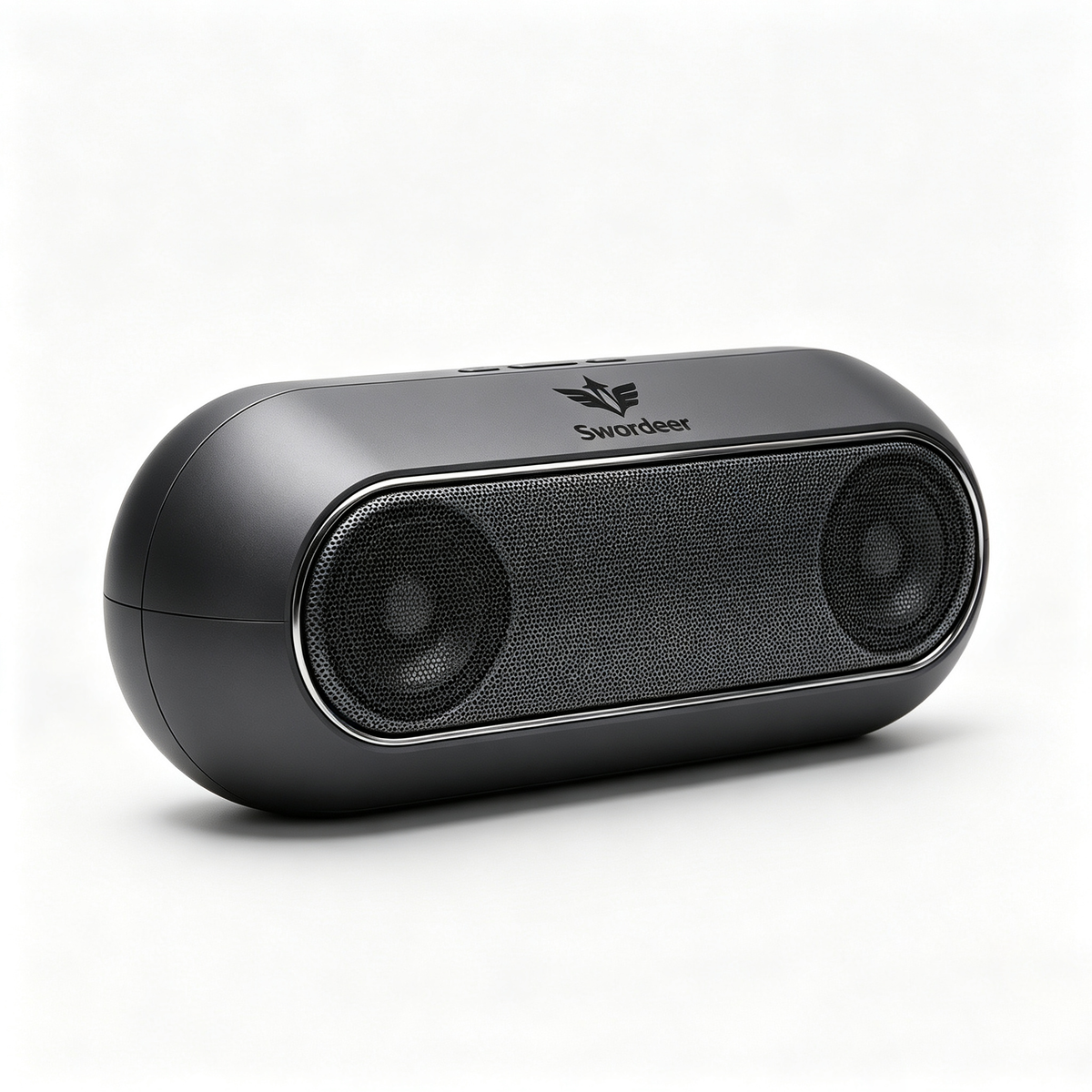 Swordeer Portable Bluetooth Stereo Speaker, Dual Drivers Wireless Audio Player, Rechargeable Personal Stereo Speaker for Home, Travel, Outdoor Party