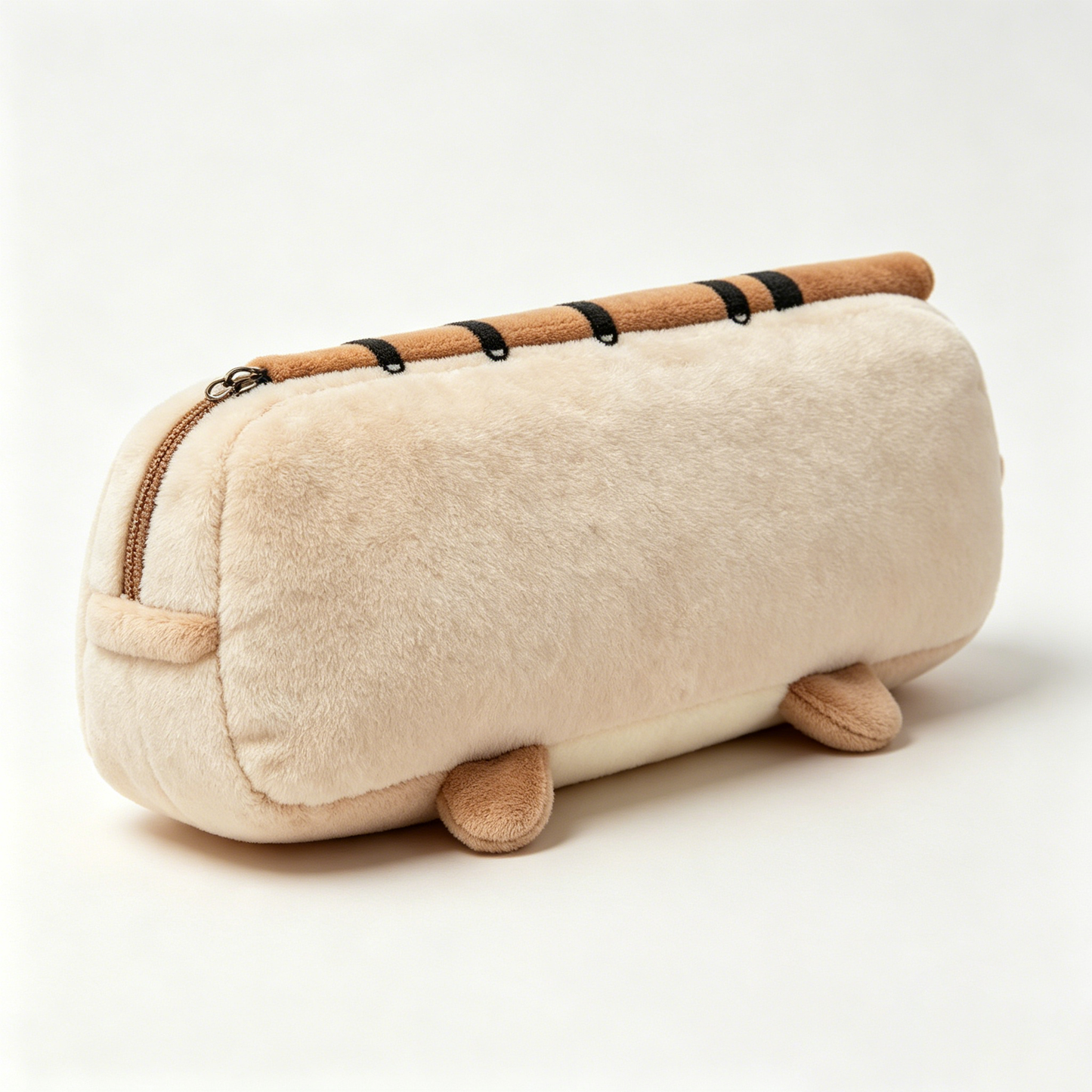 LIFEBB Cute Bear Rectangle Plush toys, Soft Fluffy Stuffed Animal Throw Cushion, Kawaii Bear Decor Plush Toy for Bedroom Sofa, Gift for Kids Adults