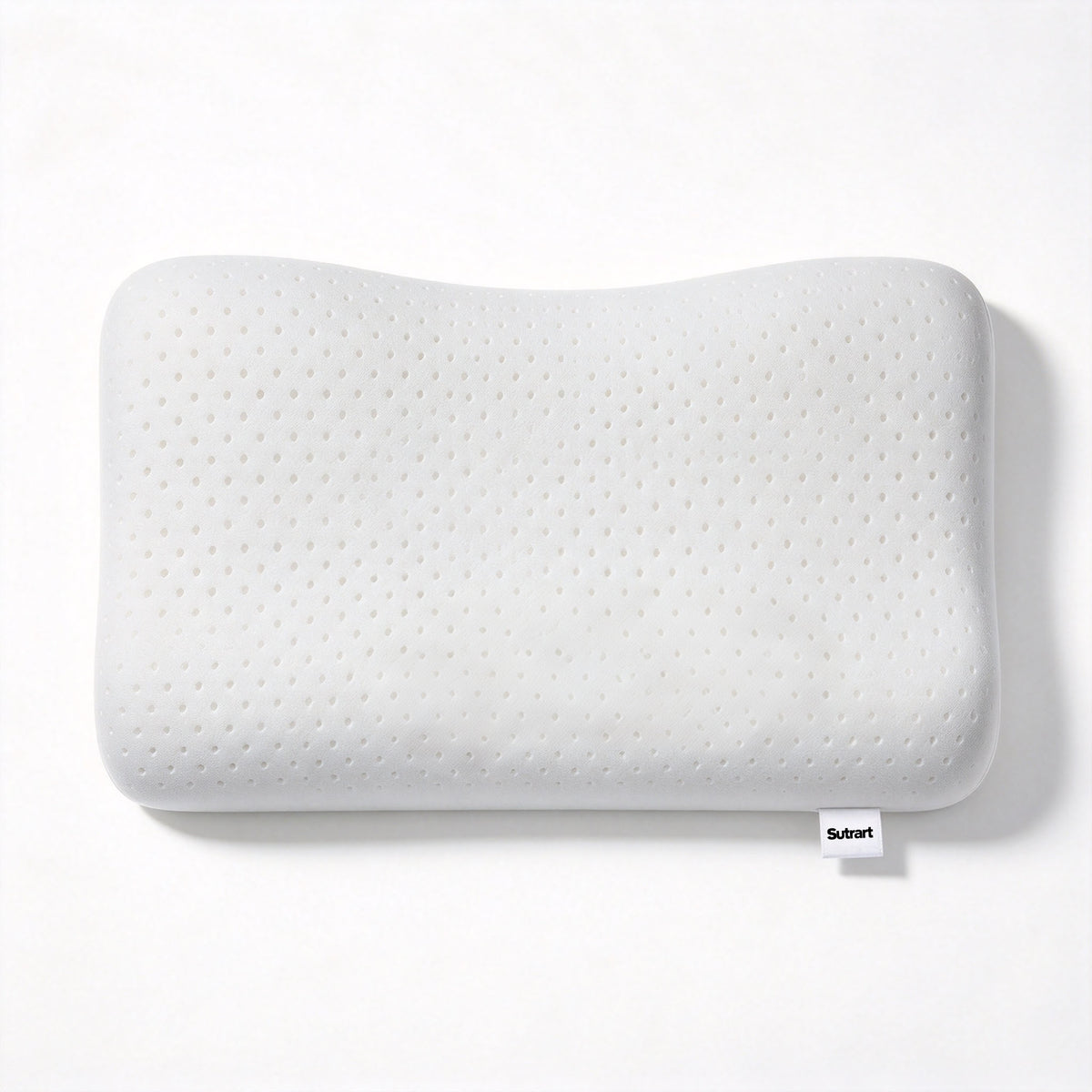 Sutrart Butterfly Shape Latex Pillow, Breathable Neck Support Pillow for Sleeping, Relief Neck Pain for Side Back Sleepers