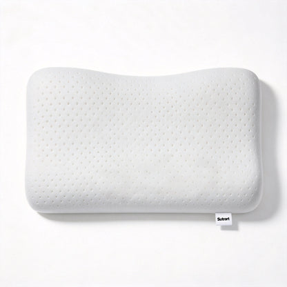 Sutrart Butterfly Shape Latex Pillow, Breathable Neck Support Pillow for Sleeping, Relief Neck Pain for Side Back Sleepers