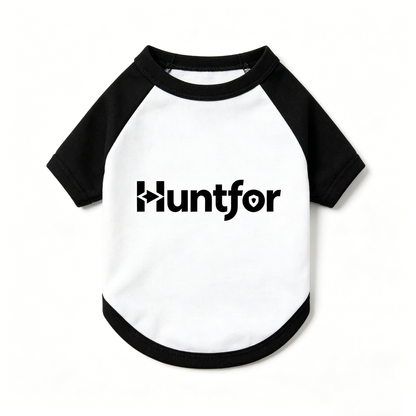 Huntfor Pet clothing, Soft Breathable Cotton Pet Clothes, Classic Black White Pet Tee Shirts for Small Medium Puppy Dogs, Daily Walking Holiday Party Pet Outfit