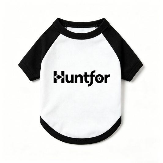 Huntfor Pet clothing, Soft Breathable Cotton Pet Clothes, Classic Black White Pet Tee Shirts for Small Medium Puppy Dogs, Daily Walking Holiday Party Pet Outfit
