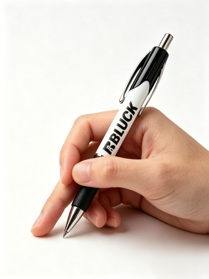 BBLUCK  Retractable Ballpoint Pen, Black Ink Medium Point (1.0mm), Smooth Writing Pen with Comfort Grip for Office, School & Everyday Use