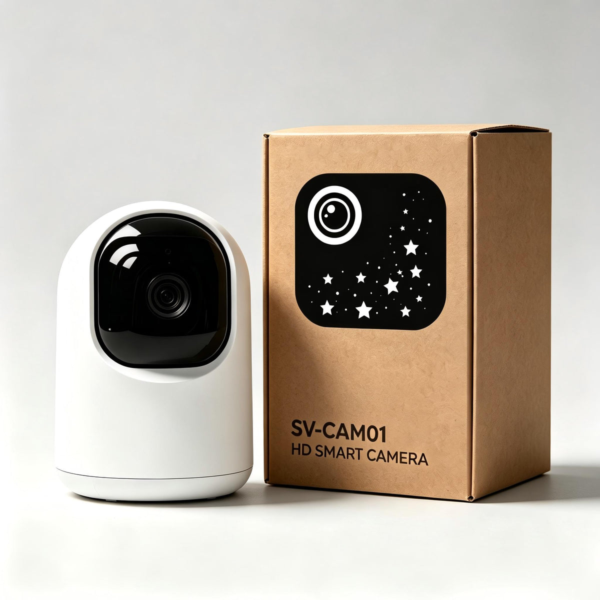 SV-CAM01 HD Smart Security Camera, Indoor WiFi Surveillance Camera, Two-Way Audio, Motion Detection, Infrared Night Vision, Home Baby & Pet Monitor Camera