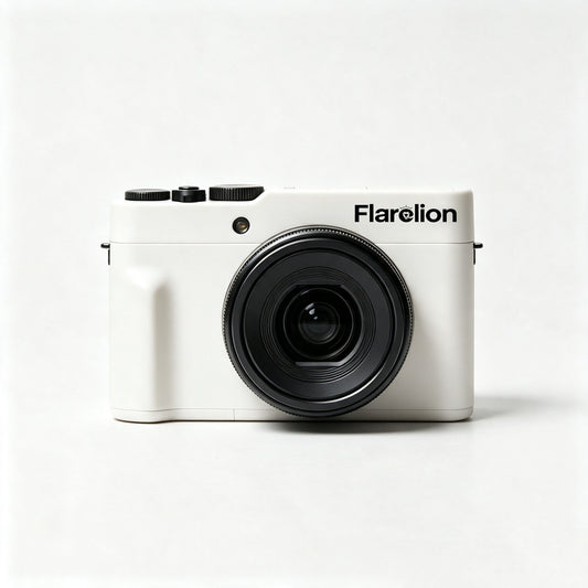 Flarelion Compact Digital Camera, Portable Vintage Style Point & Shoot Camera for Photography Vlog Travel, HD Digital Camera with Large Lens, Beginner Friendly Camera with Gift Box
