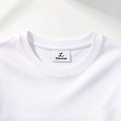Zibetop Classic Crew Neck Plain Short Sleeve T-Shirt, Premium Soft Cotton Basic Tee for Men Casual Daily Wear