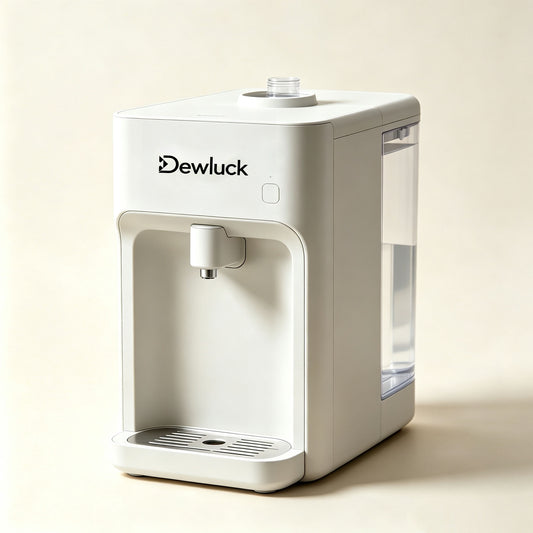 Dewluck Desktop Water Dispenser, Space‑Saving Countertop Drinking Water Machine for Apartment, Office & Bedroom