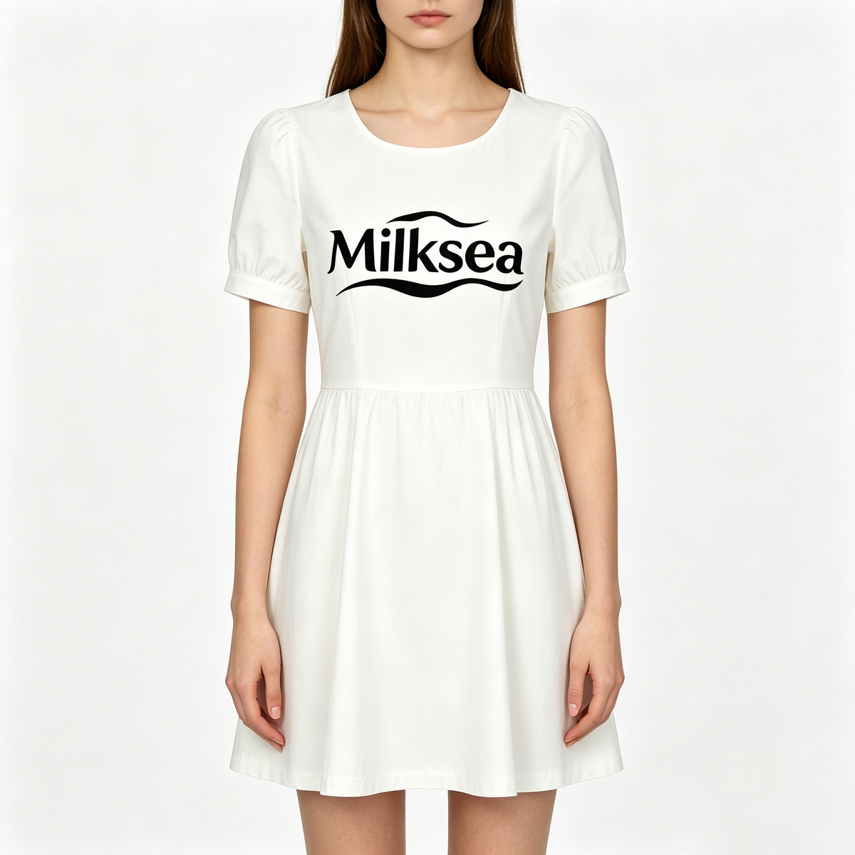 【Milksea White Letter Print Dress】—— Ideal Match of Sweetness & Daily Comfort