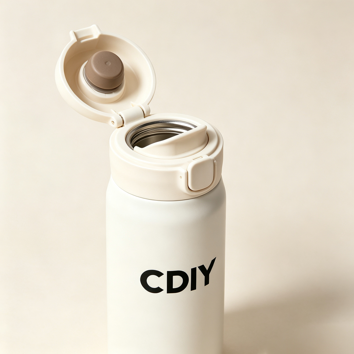 CDIY Portable Insulated Tumbler, BPA‑Free Stainless Steel Water Bottle with Pop‑Up Lid, Keep Drinks Hot & Cold for Daily Commute Camping