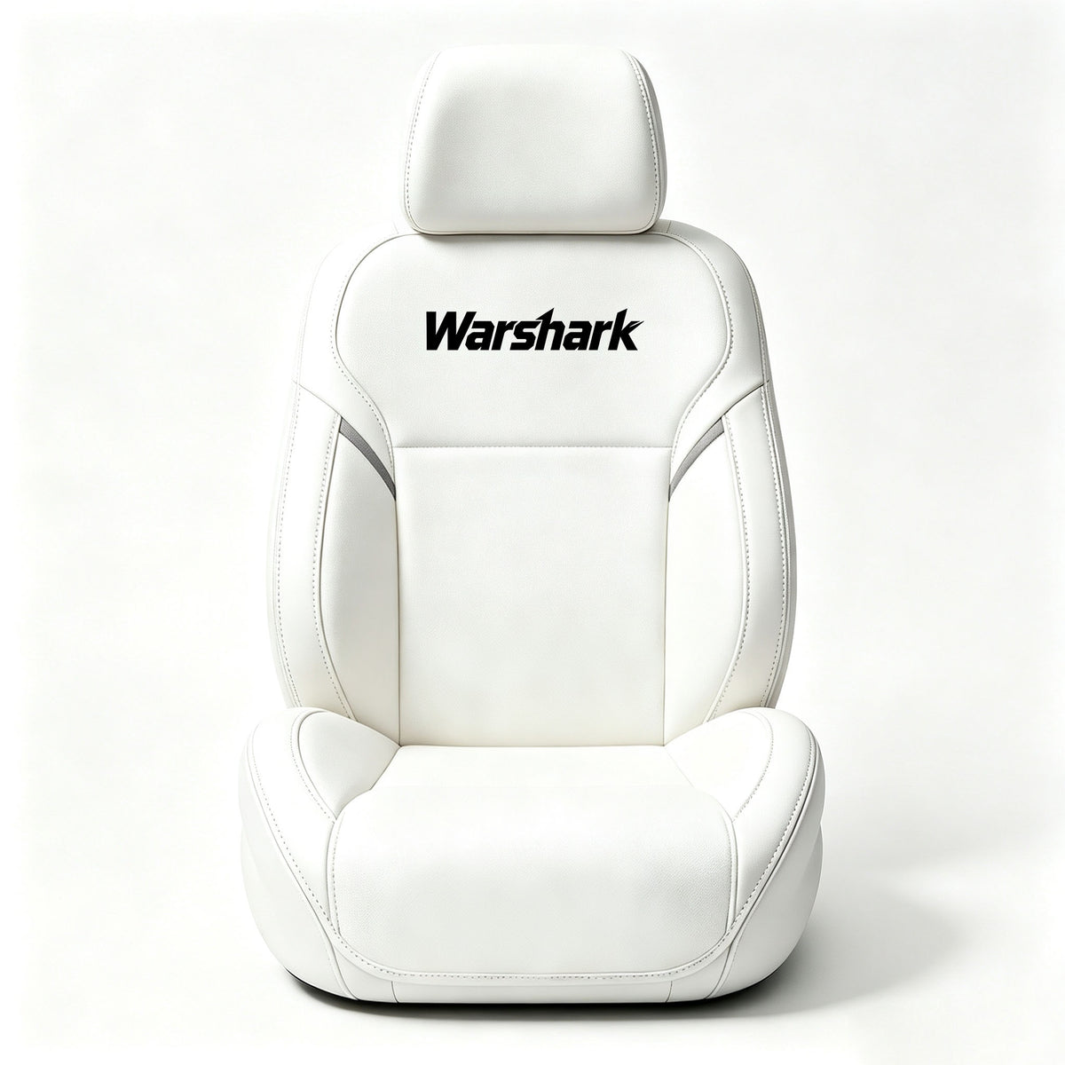 Warshark Car Seat Cover, Premium Faux Leather Vehicle Seat Cushion, Fold‑Compressed Packaged Full Wrap Protector for Car Front Seats, Comfortable & Waterproof Auto Seat Protector