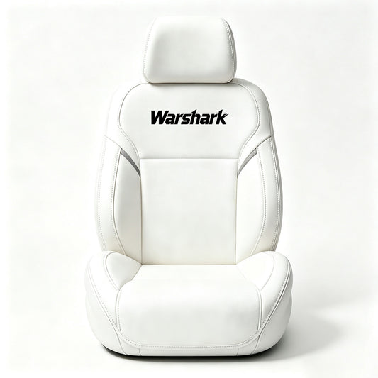 Warshark Car Seat Cover, Premium Faux Leather Vehicle Seat Cushion, Fold‑Compressed Packaged Full Wrap Protector for Car Front Seats, Comfortable & Waterproof Auto Seat Protector