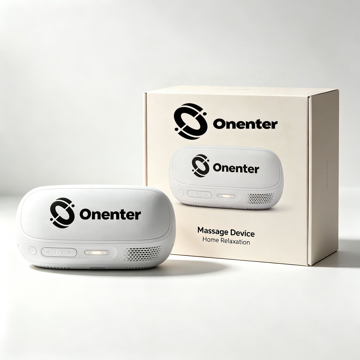 Onenter Portable Massage Device, Multimode Compact Home Relaxation Massager with Adjustable Intensity & Indicator Light for Neck Shoulder Back Body Relief