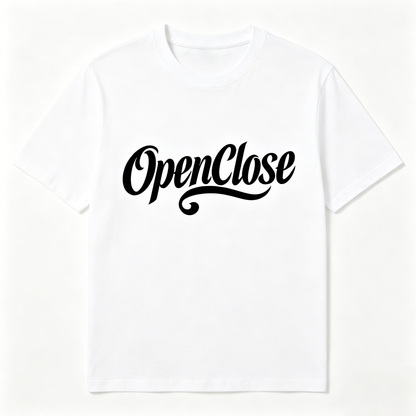 【OpenClose Classic White T-Shirt】—— Minimalist Style for Everyday Wear