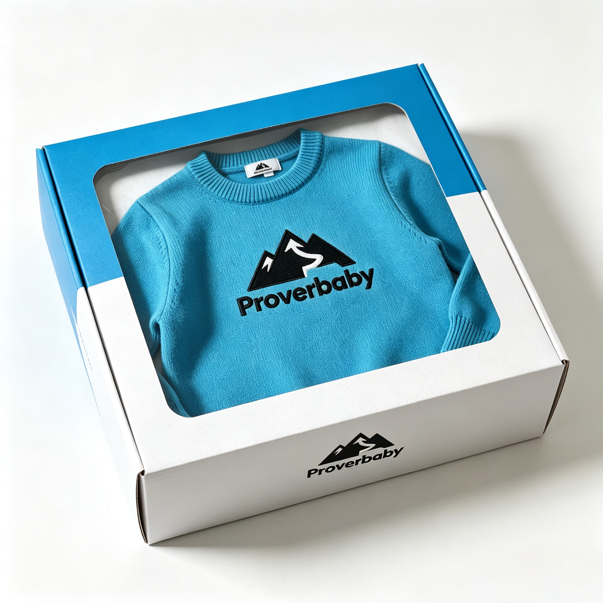 Proverbaby Children Soft Knit Pullover Sweater, Crew Neck Warm Long Sleeve Kids Jumper