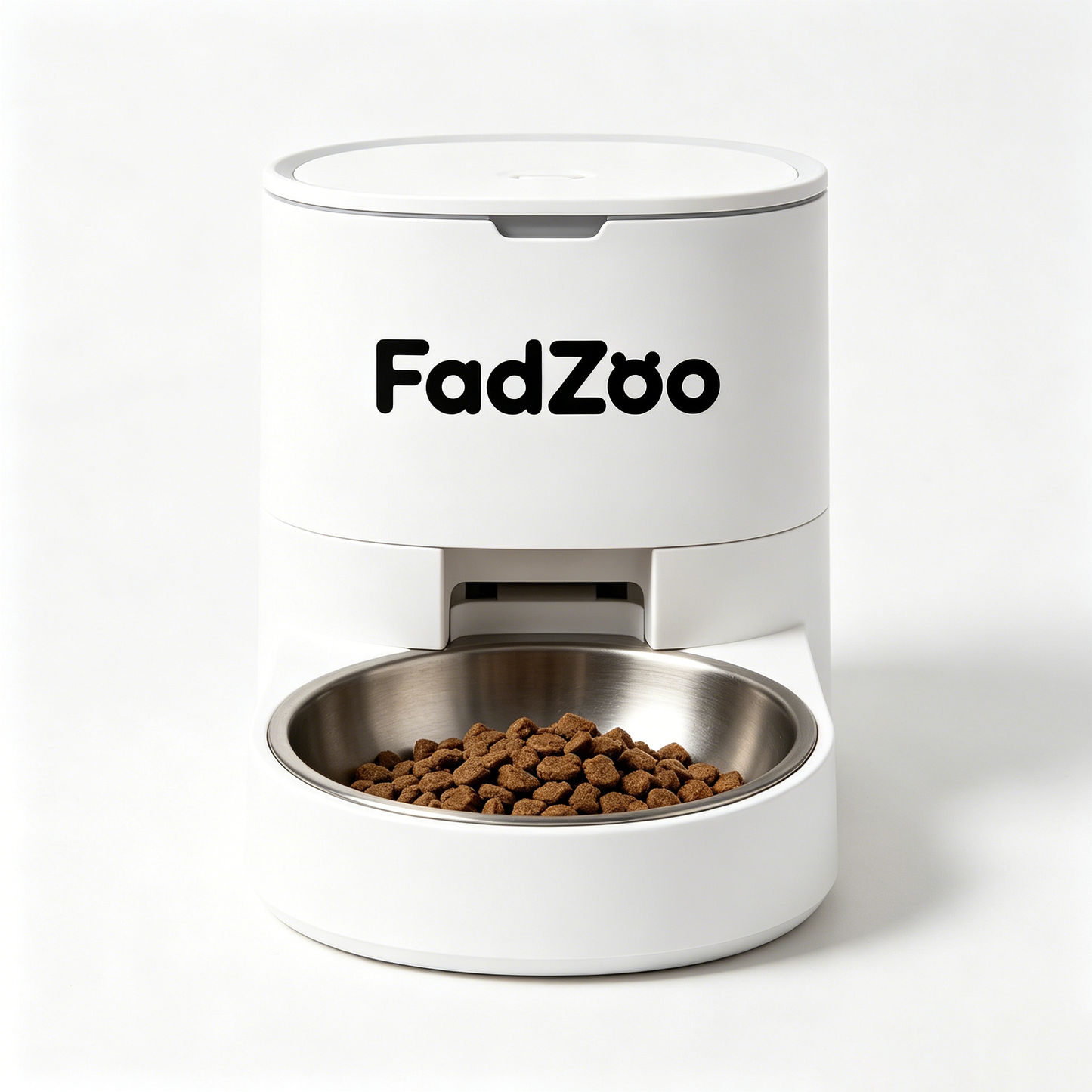 FadZoo Automatic Pet Feeder with Stainless Steel Bowl, Timed Auto Dog Cat Food Dispenser, Large Capacity Dry Food Feeding Machine for Small Medium Pets