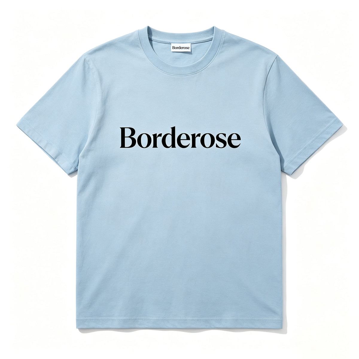 Borderose Crew Neck Short Sleeve T-Shirt, Classic Unisex Cotton Tee, Soft Lightweight Casual Basic Top for Daily Wear