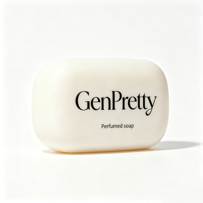GenPretty Perfumed Bar Soap, Gentle Hydrating Osmanthus Scent Bath Soap, Mild Cleansing Long Lasting Light Fragrance Hand & Body Soap for Daily Shower