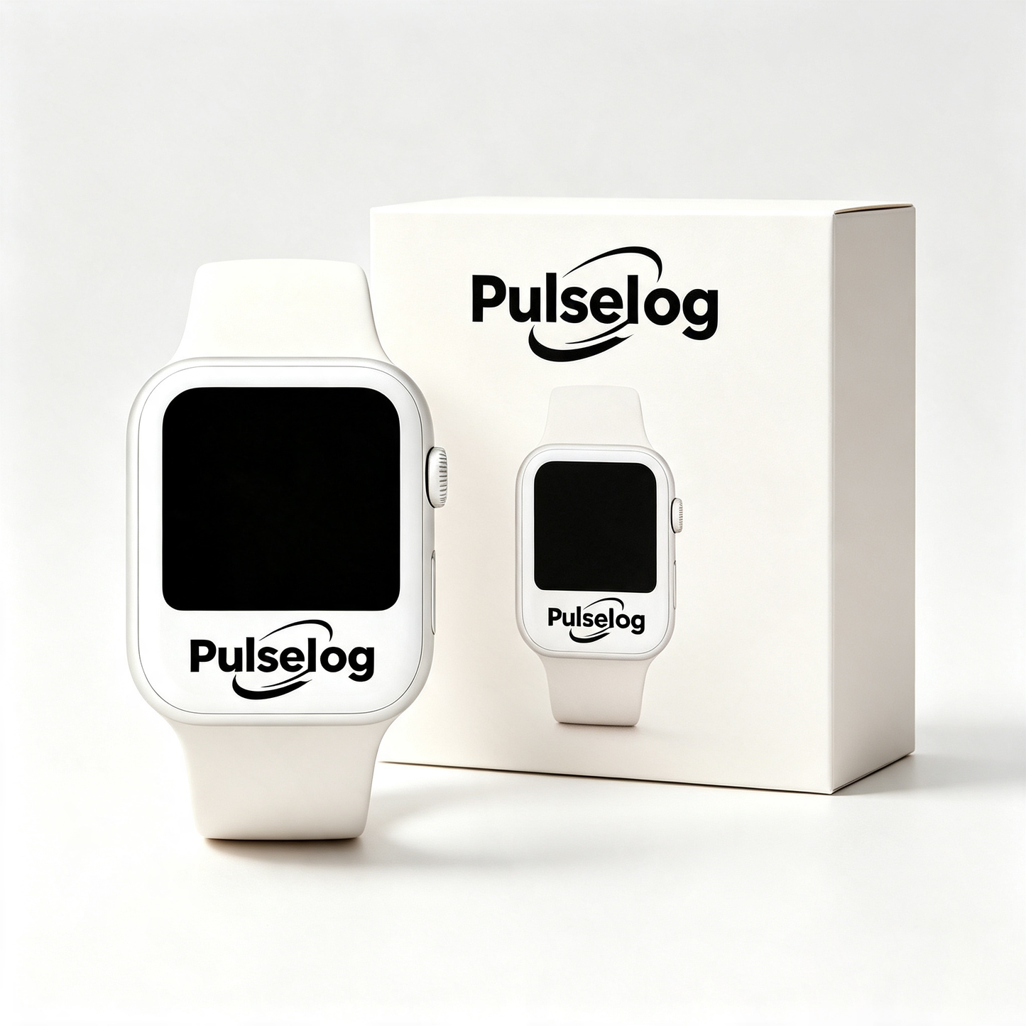 Pulselog Smart Watch for Men Women, Full Touch Fitness Tracker with Heart Rate Sleep Monitor, Waterproof Sport Smartwatch with Silicone Band