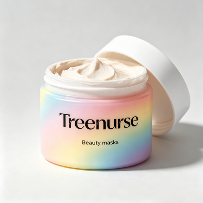 Treenurse Hydrating Brightening Facial Beauty Mask, Cream Texture Nourishing Face Mask for Dry, Dull & Sensitive Skin