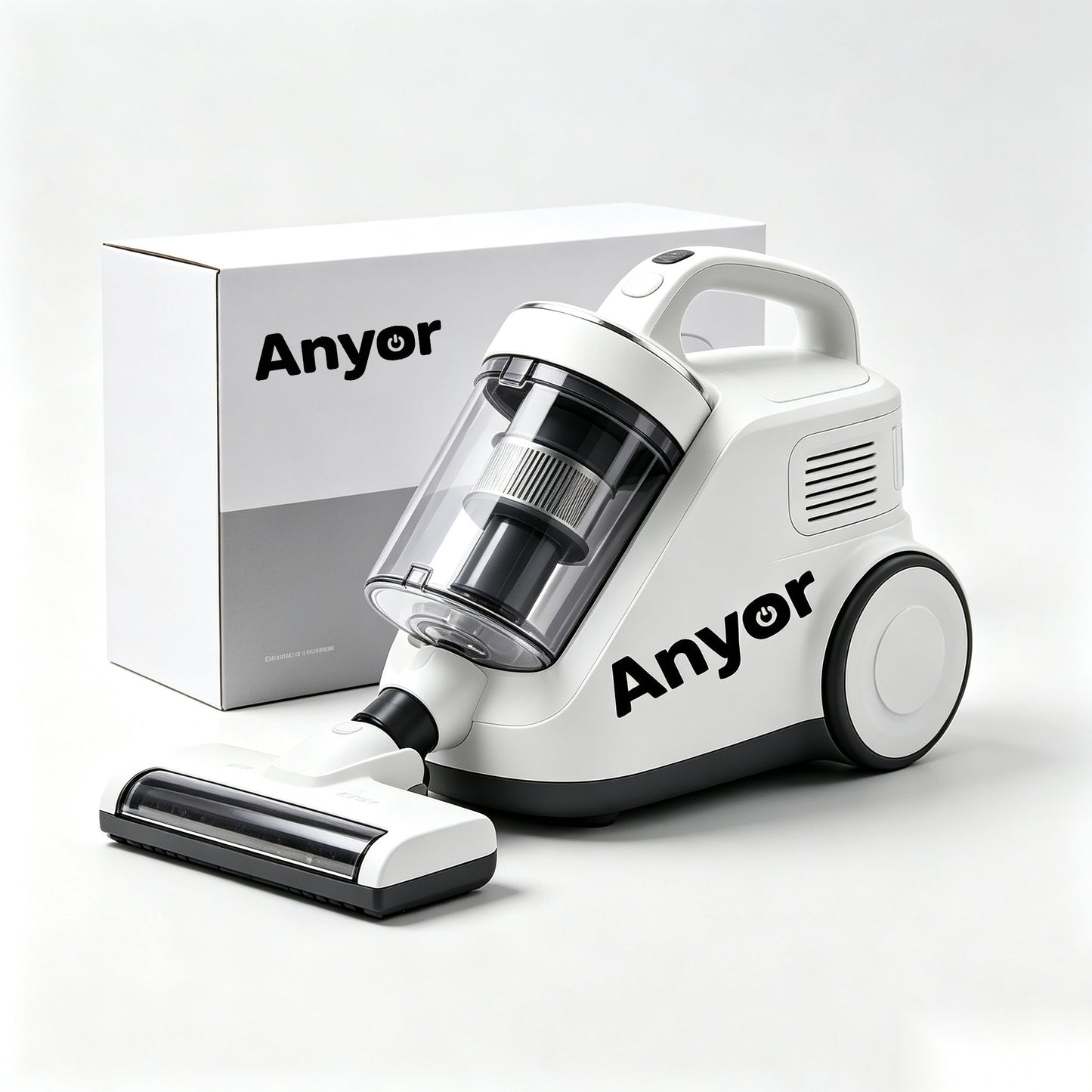 Anyor Canister Vacuum Cleaner, High Suction Bagless Vacuum, Multi-Surface Vacuum for Hardwood Floor, Carpet, Pet Hair, Portable Household Vacuum Cleaner