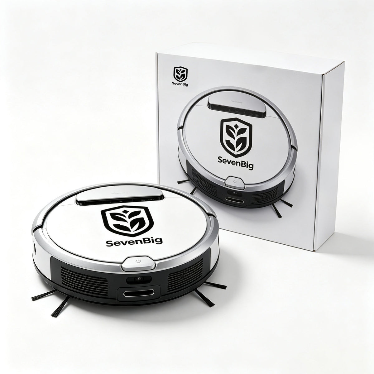SevenBig Robot Vacuum Cleaner, Smart Electric Sweeper with Strong Suction, Automatic Obstacle Avoidance, Low Profile Robotic Vacuum for Hard Floors and Thin Carpets, Home Cleaning Helper