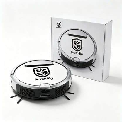 SevenBig Robot Vacuum Cleaner, Smart Electric Sweeper with Strong Suction, Automatic Obstacle Avoidance, Low Profile Robotic Vacuum for Hard Floors and Thin Carpets, Home Cleaning Helper