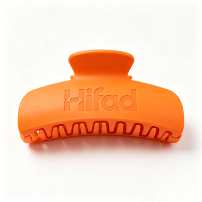 Hifad Large Matte Hair Claw Clip, Non Slip Strong Hold Curved Hair Barrettes for Thick Thin Long Hair, Fashion Styling Jaw Clips for Women Daily Makeup Shower