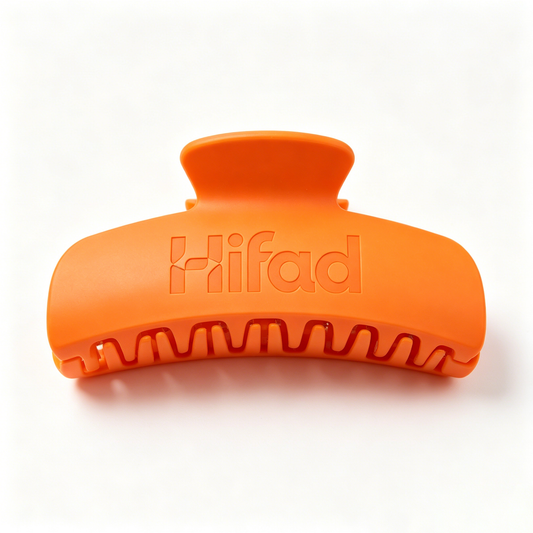 Hifad Large Matte Hair Claw Clip, Non Slip Strong Hold Curved Hair Barrettes for Thick Thin Long Hair, Fashion Styling Jaw Clips for Women Daily Makeup Shower