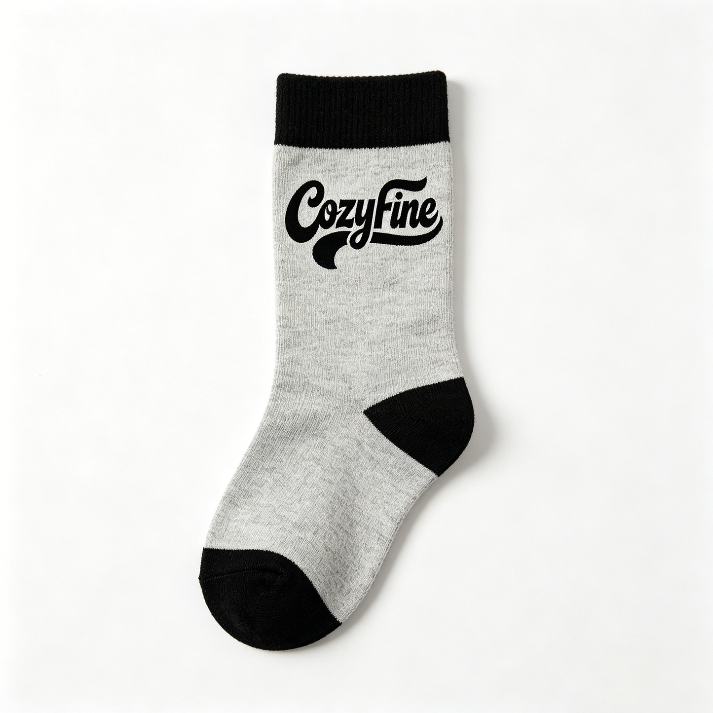 【CozyFine Two-Tone Crew Socks】—— Comfort & Minimalist Style for Everyday Wear